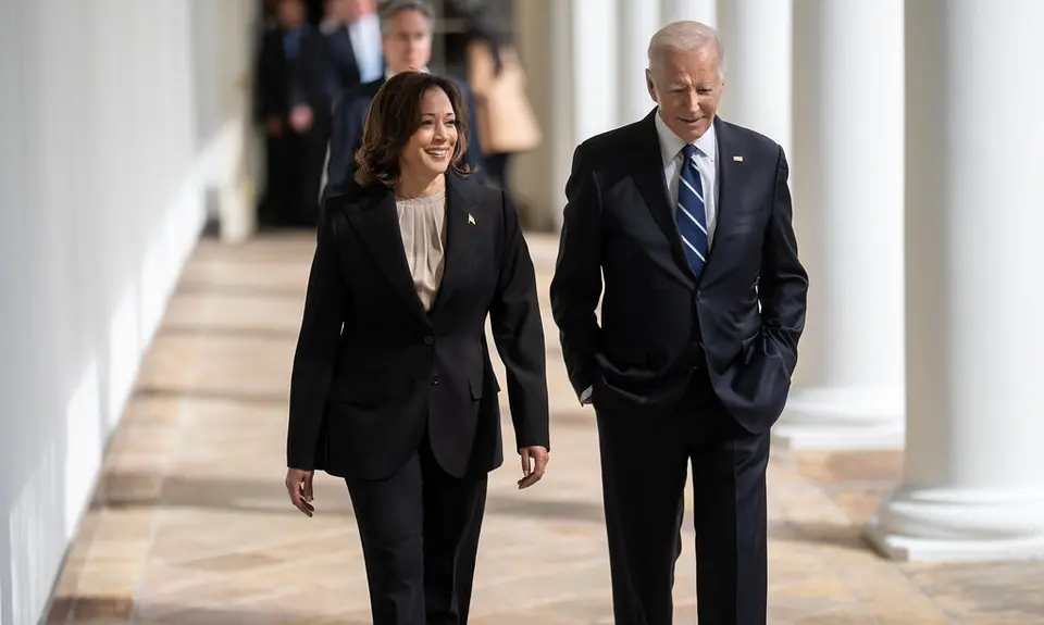 Kamala Harris and Joe Biden at the White House