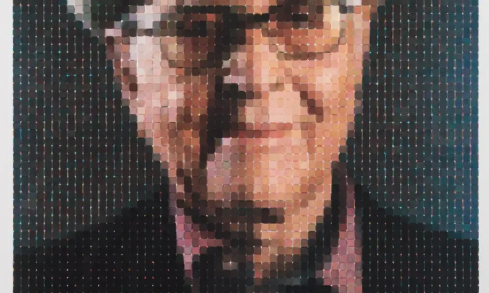 Chuck Close Norman Lear Mosaic