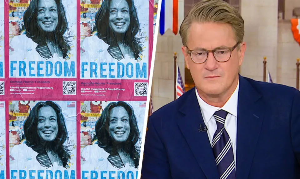 MSNBC features Victoria Cassinova's posters of Kamala Harris