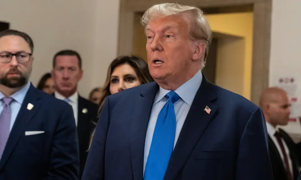 Trump speaking to a crowd. Source: Shutterstock