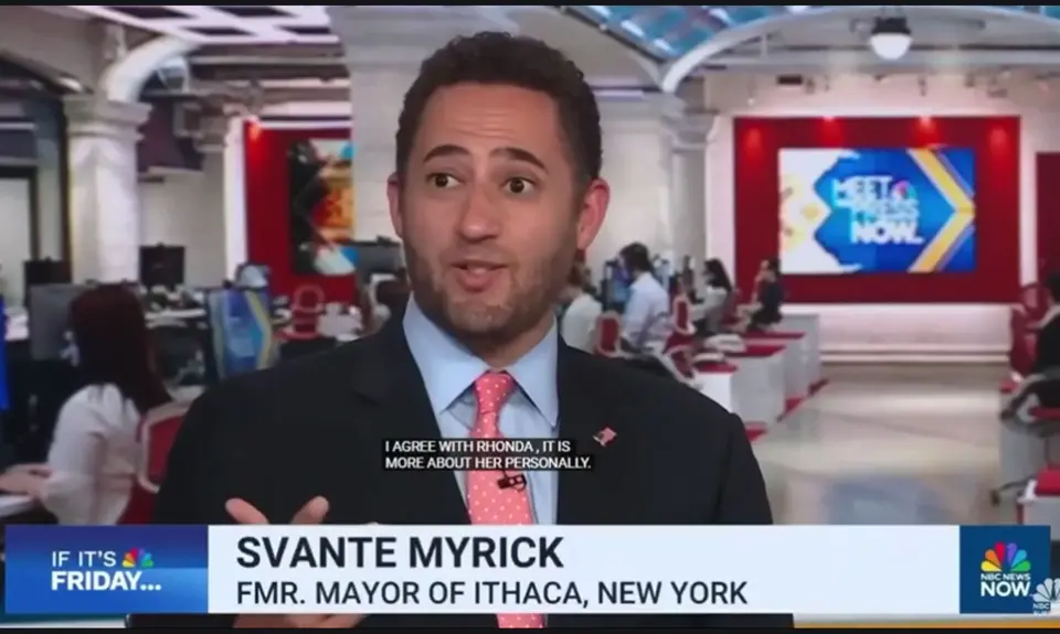 People for President Svante Myrick discusses Donald Trump's fitness for office and Kamala's future on Meet the Press NOW.