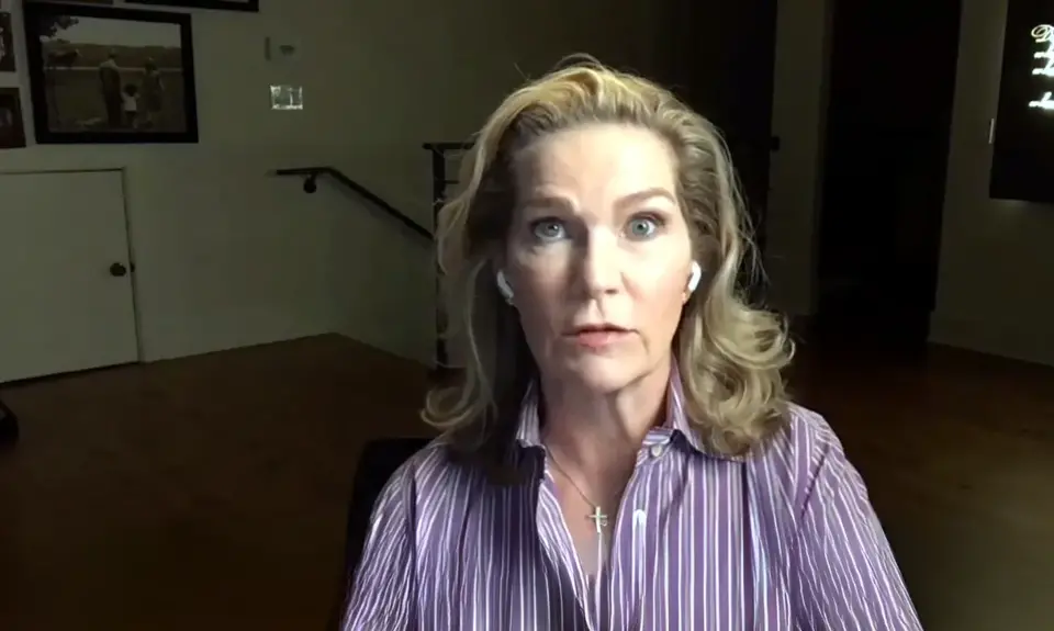 Catherine Engelbrecht, founder of True The Vote, appears on a right-wing podcast, April 16, 2024