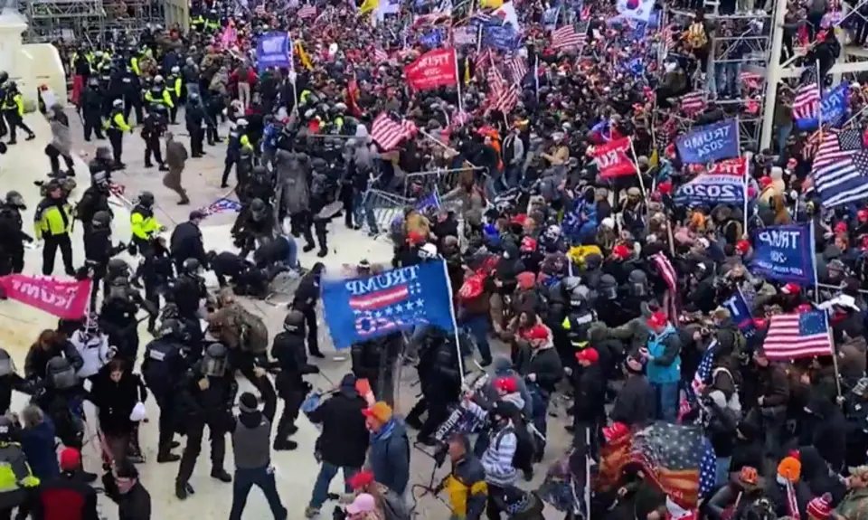 Crowd shot of the Capitol Insurrection