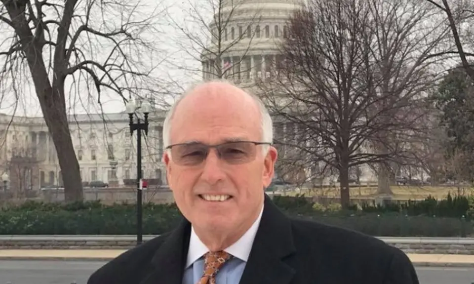 Rick Scarborough standing outside the U.S. Capitol