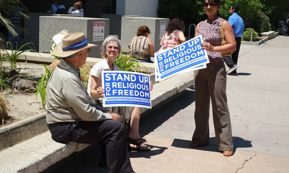 Stand Up for Religious Freedom rally against HHS mandates