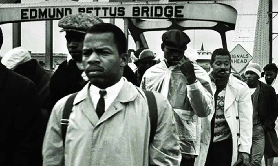 John Lewis at the Bloody Sunday march in 1965