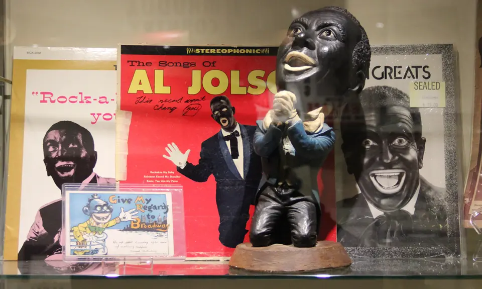 Various images of blackface from the Jim Crow Museum of Racist Memorabilia