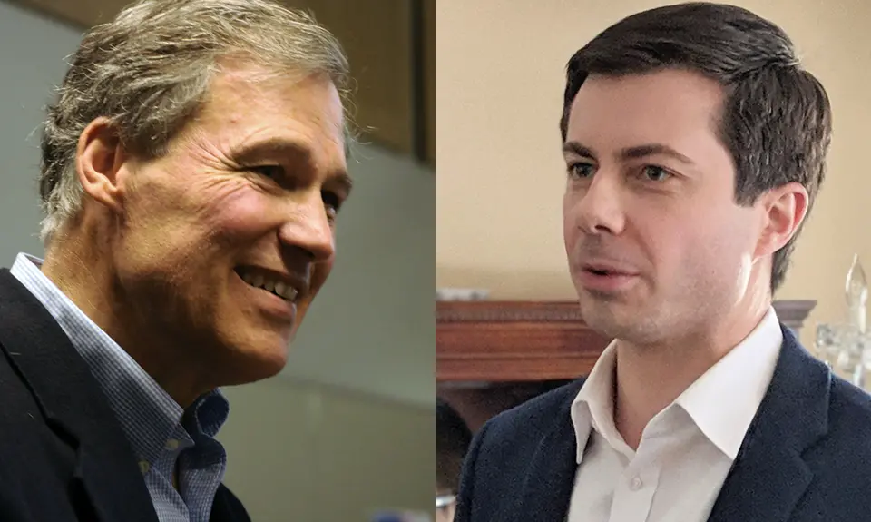 Jay Inslee and Pete Buttigieg