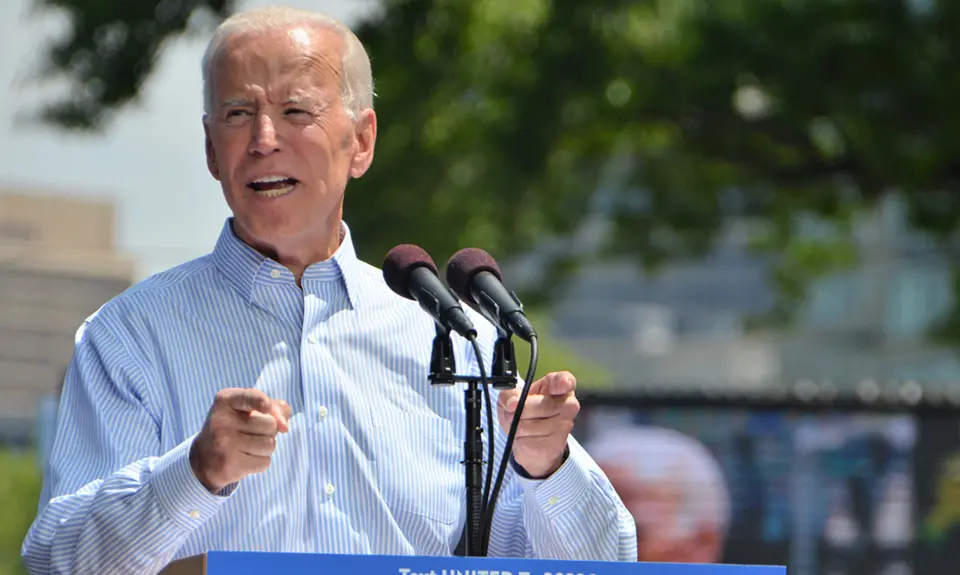 Joe Biden, speaking at a rally, pledged that his judicial nominees would "look like America" and are committed to the rule of law.