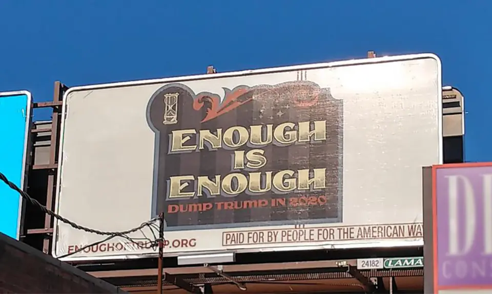 Enough is enough - dump Trump 2020