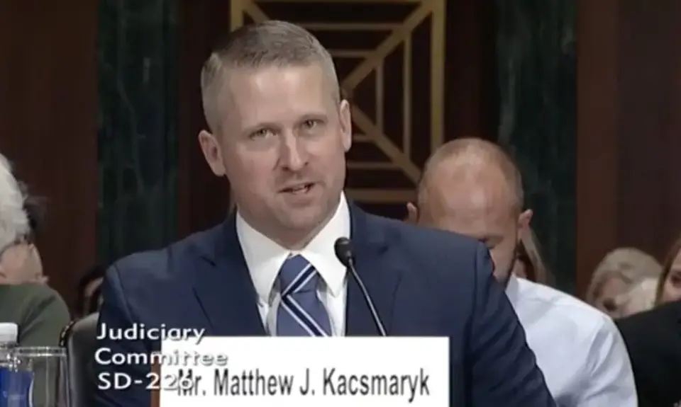 Judge Matthew Kacsmaryk at his confirmation hearing.