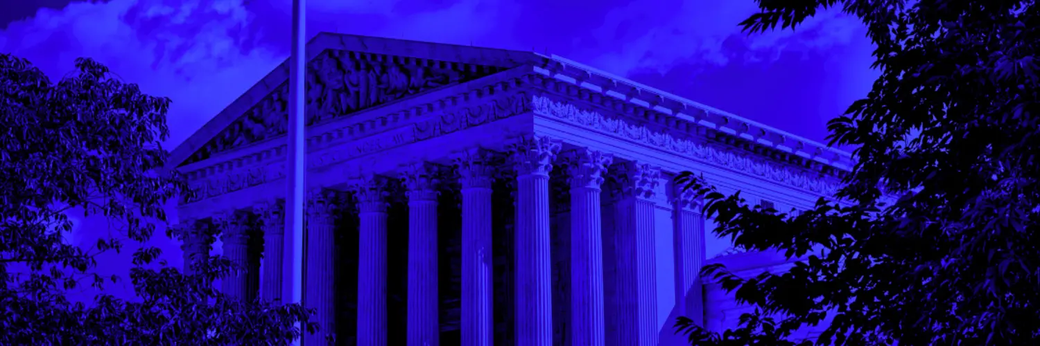 Blue photo of the Supreme Court