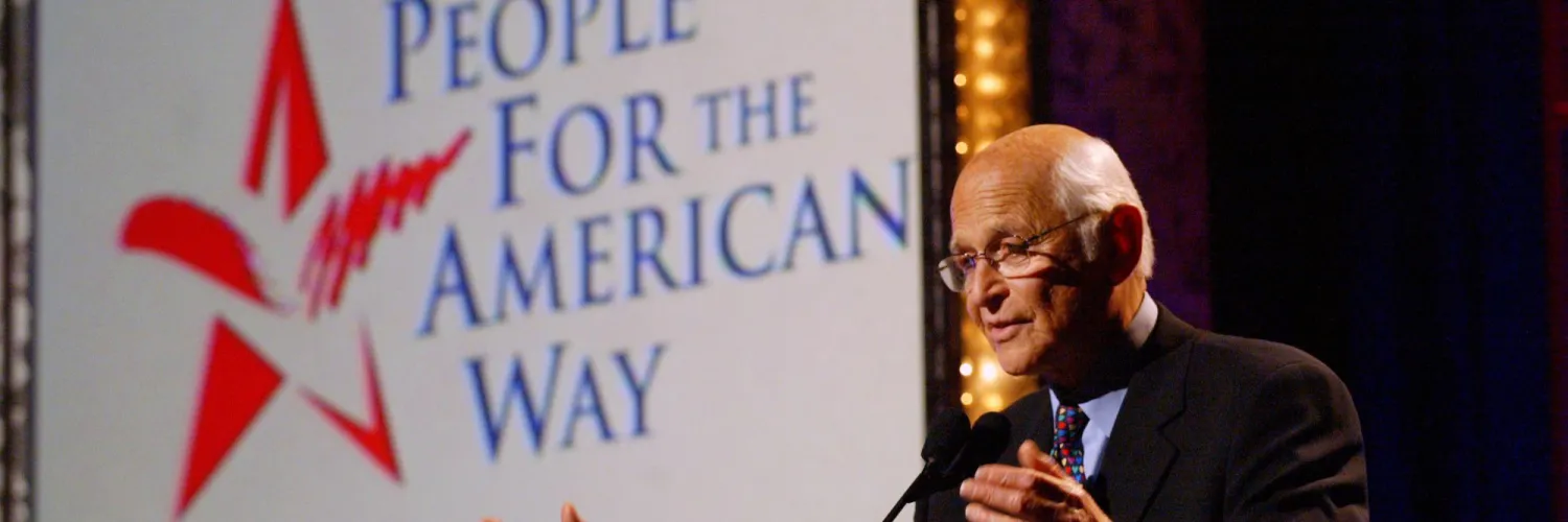 Norman Lear speaking at People For the American Way event