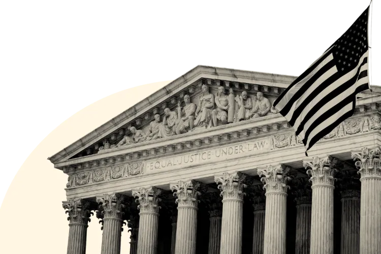 Stylized picture of the Supreme Court