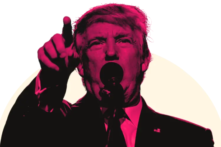 Image of Donald Trump giving a speech