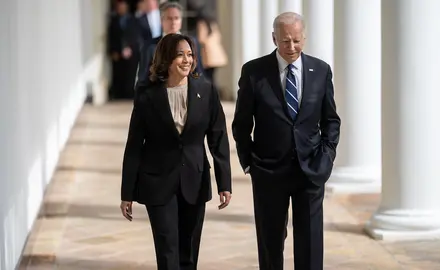 Kamala Harris and Joe Biden at the White House