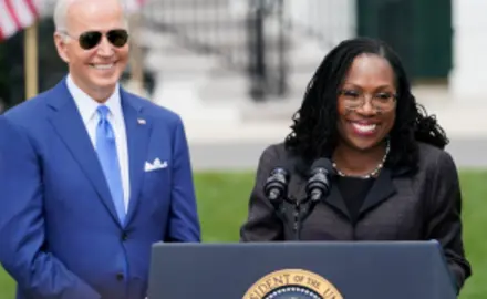 President Biden with Supreme Court Justice Jackson