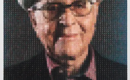 Chuck Close Norman Lear Mosaic