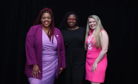 Commissioner Natasha Dupee, 33, from Washington, D.C., Commissioner A'Dorian Murray-Thomas, 29, from Newark, New Jersey,  Board of Education Vice Chairperson Jessica Weaver from Newington, Connecticut.