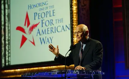People For Founder Norman Lear delivering a speech