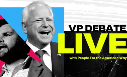 VP Debate LIve with People For the American Way