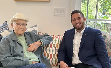 People For Founder Norman Lear with People For President Svante Myrick