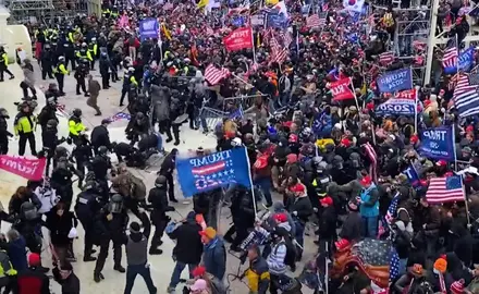 Crowd shot of the Capitol Insurrection