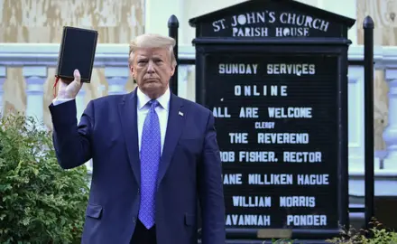 Donald Trump with Bible