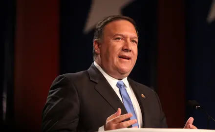 Mike Pompeo speaking at the Values Voter Summit