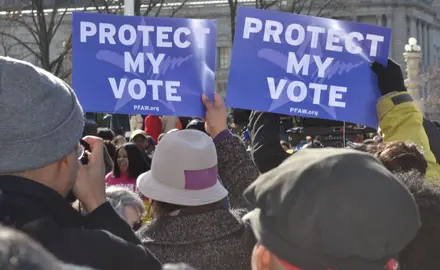 voting rights rally