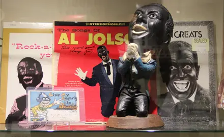 Various images of blackface from the Jim Crow Museum of Racist Memorabilia