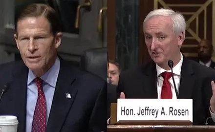 Richard Blumenthal and Jeffrey Rosen