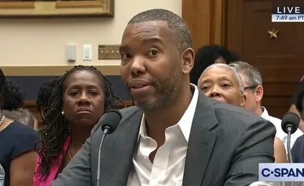 Ta-Nehisi Coates speaks at a Judiciary Subcommittee hearing