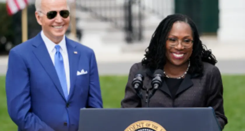 President Biden with Supreme Court Justice Jackson