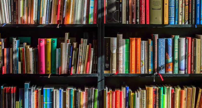 books on a shelf