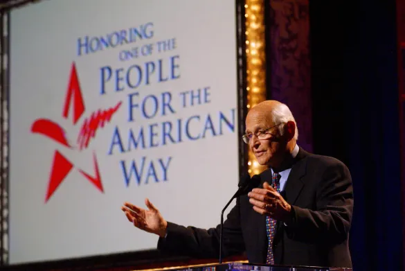 Norman Lear speaking at People For the American Way event