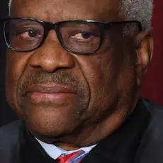 Associate U.S. Supreme Court Justice Clarence Thomas poses for the official photo in Washington, D.C. on October 7, 2022.