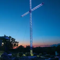 cross outside Global Vision Bible Church