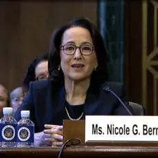 Judge Nicole Berger at her confirmation hearing.