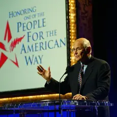 People For Founder Norman Lear delivering a speech