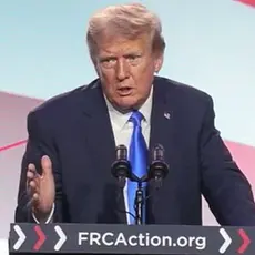 Donald Trump speaks at the Family Research Council 