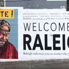 VOTE! mural by Beverly McIver in Raleigh, North Carolina