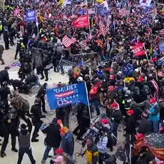 Crowd shot of the Capitol Insurrection