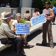 Stand Up for Religious Freedom rally against HHS mandates