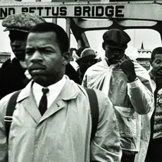 John Lewis at the Bloody Sunday march in 1965