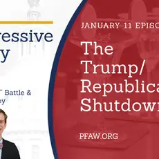 The Progressive Happy Hour with hosts Christin "Cici" Battle and Drew Courtney, January 11 episode: The Trump/Republican Shutdown