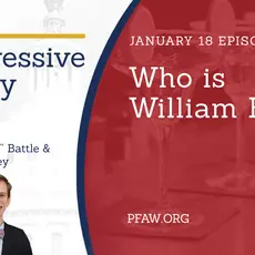 The Progressive Happy Hour with hosts Christin "Cici" Battle and Drew Courtney, January 18 episode: Who Is William Barr?