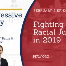 The Progressive Happy Hour with hosts Christin "Cici" Battle and Drew Courtney, February 2 episode: Fighting for Racial Justice in 2019