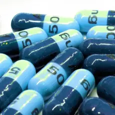 several tablets that are half light blue and half dark blue