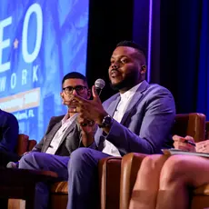 Michael Tubbs speaks at a YEO Network event